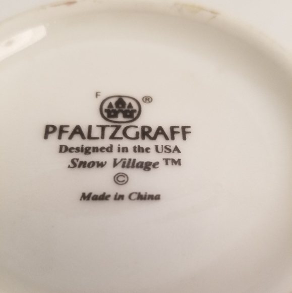 Pfaltzgraff Snow Village Santa Reindeer Christmas Coffee Mug Cup Good Condition - Picture 3 of 3